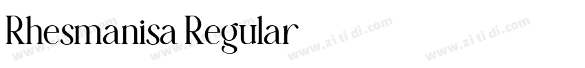 Rhesmanisa Regular字体转换